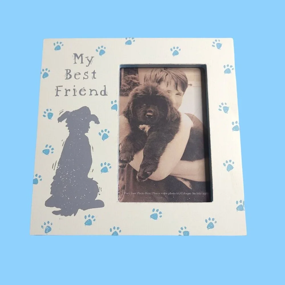 Photo Frame Dog Lover My Best Friend Plaque Fame Fur Baby Table Top Frame